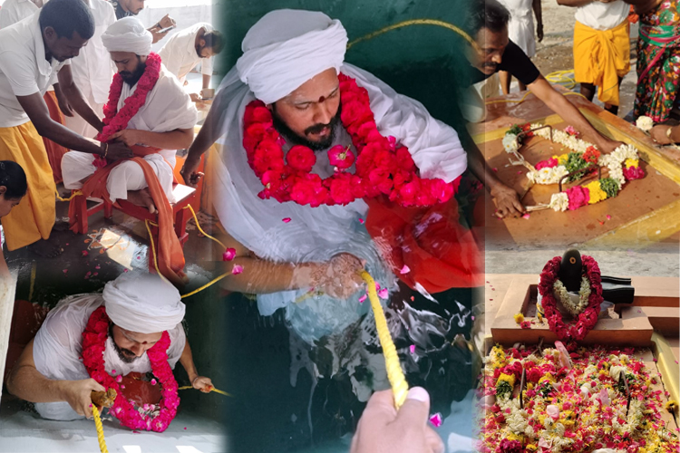 ஜல சமாதி நிலை தியானத்தில் தவத்திரு அறம்மிகு அடிகளார்!